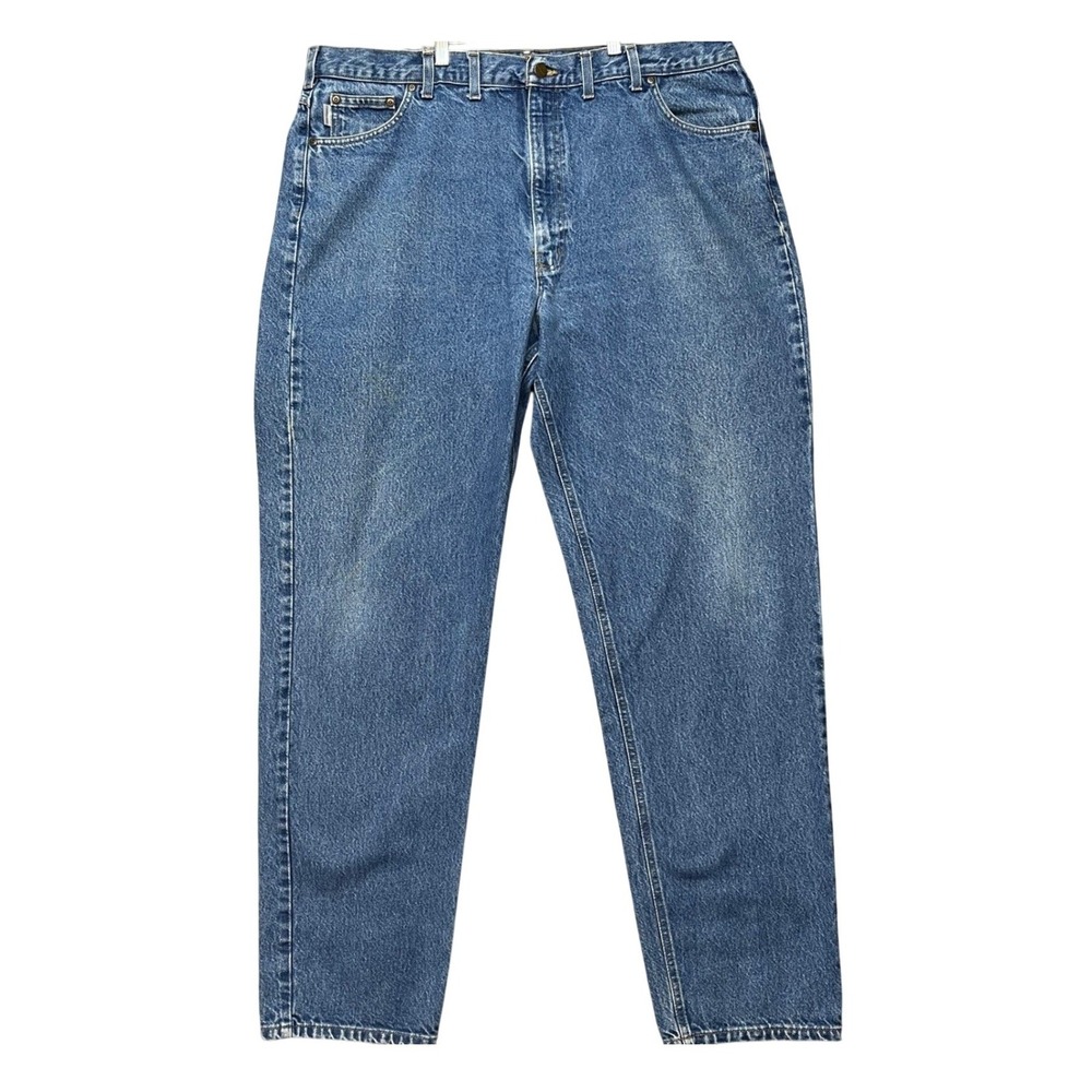 Carhartt‎ Jeans Mens 44x36 Medium Wash Relaxed Fit Tapered Leg Denim Pants